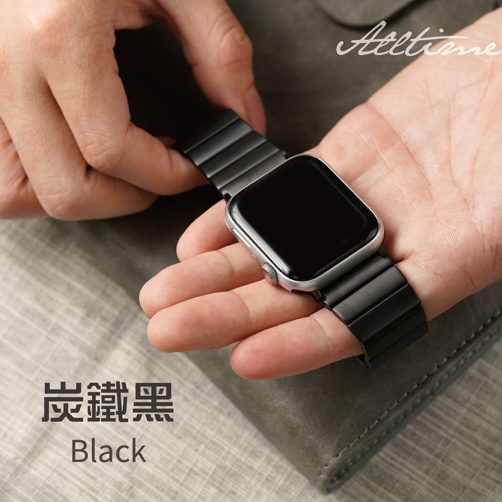 【太空金屬-鈦Ti】AllTi22 方塊款舒適輕盈鈦合金 Apple watch 錶帶 蘋果錶帶-細節圖5