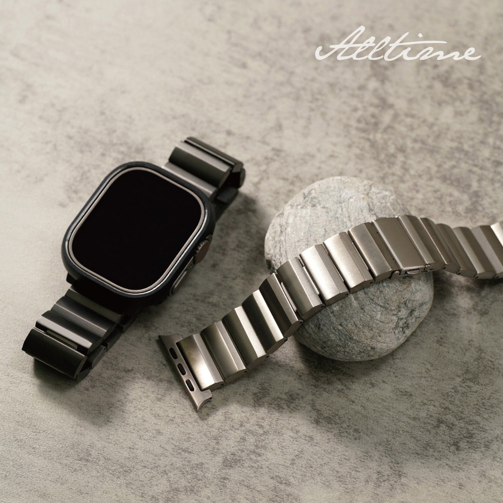 【太空金屬-鈦Ti】AllTi22 梯形導角磨砂鈦合金 Apple watch 錶帶 蘋果錶帶-細節圖10