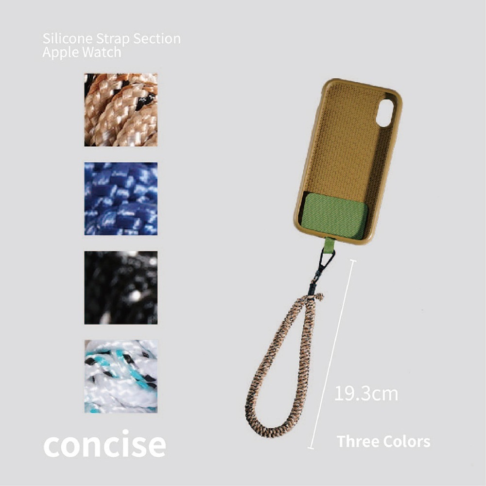 【AllTime】韓系質感編織腕帶手機掛繩 (附手機掛片) 手機吊繩 手機腕-細節圖3