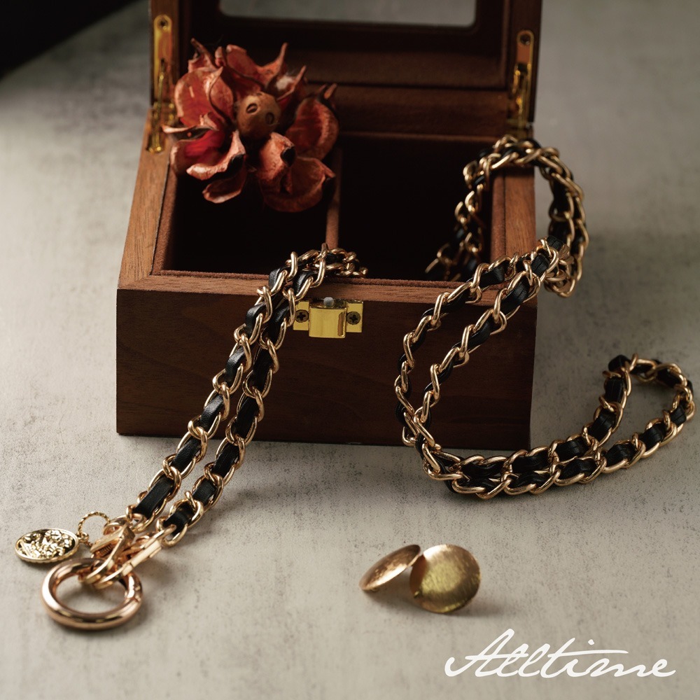 【AllTime】小香風輕奢鍊飾手機背繩 (附夾片) 手機掛繩 手機吊繩 手機繩-細節圖5