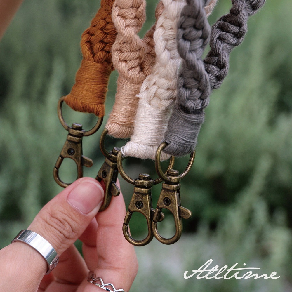 【AllTime】綿綿螺旋編織腕帶手機掛繩 (附夾片) 手機吊繩 手機腕繩 手機繩-細節圖3