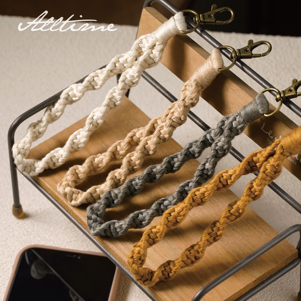 【AllTime】綿綿螺旋編織腕帶手機掛繩 (附夾片) 手機吊繩 手機腕繩 手機繩-細節圖9