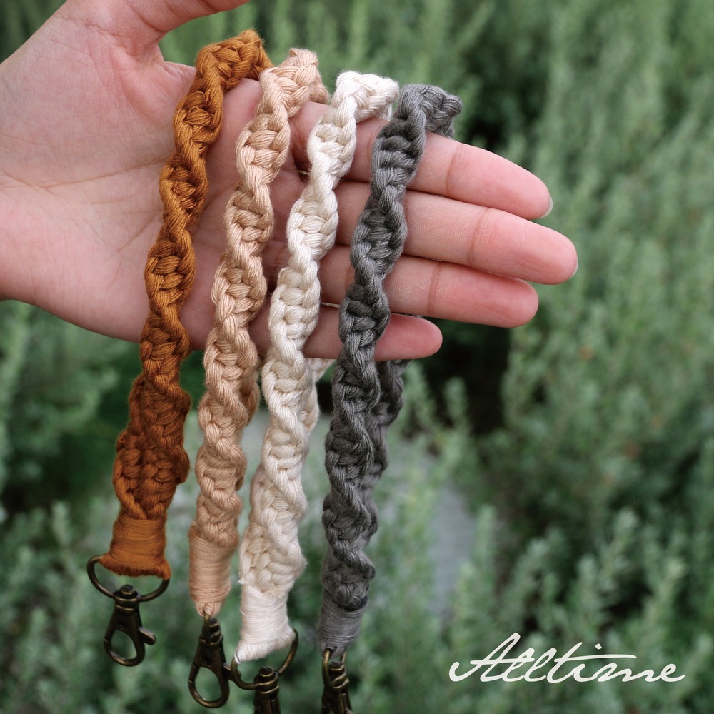 【AllTime】綿綿螺旋編織腕帶手機掛繩 (附夾片) 手機吊繩 手機腕繩 手機繩-細節圖10