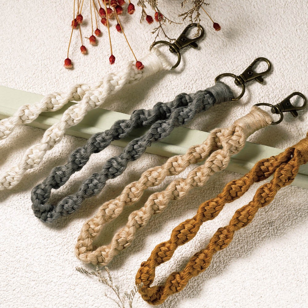 【AllTime】綿綿螺旋編織腕帶手機掛繩 (附夾片) 手機吊繩 手機腕繩 手機繩-細節圖11