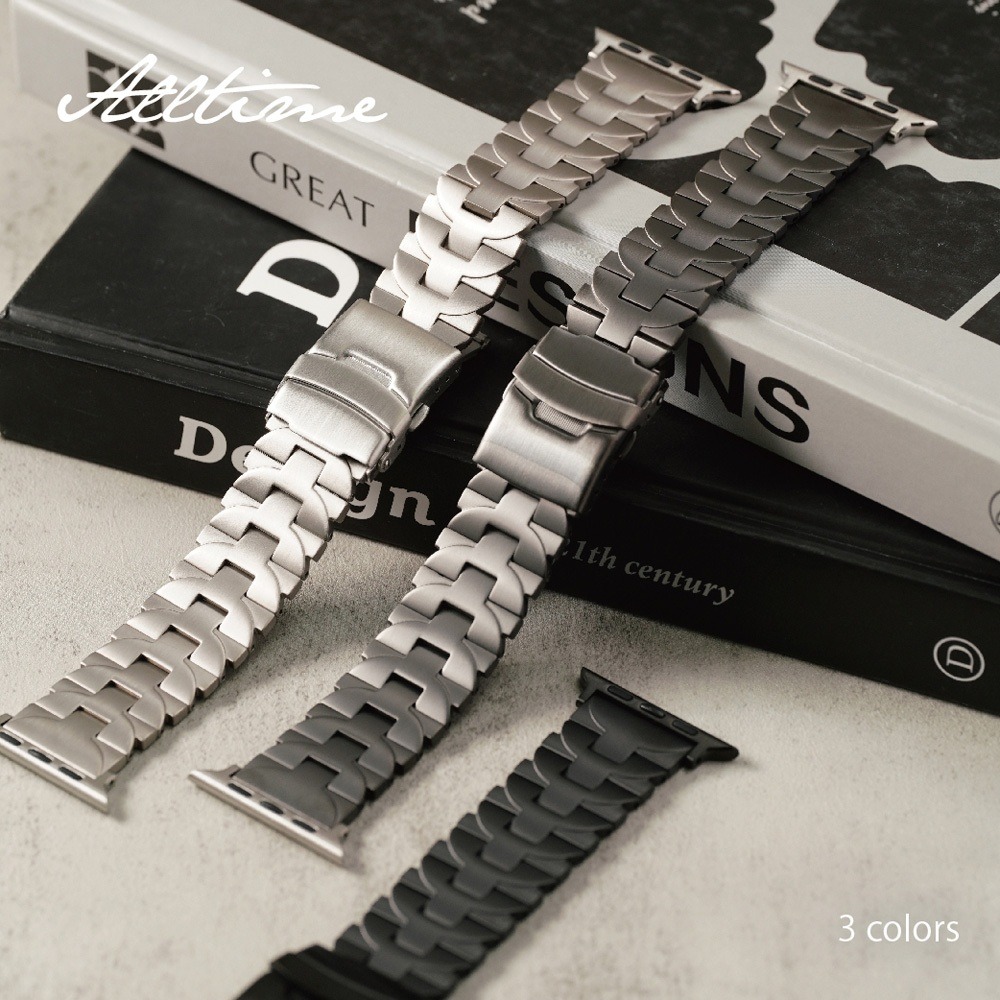 【太空金屬-鈦Ti】沛納海半切圓鈦合金 Apple watch通用錶帶 Ultra S10 S9 S8 S7 SE-細節圖2