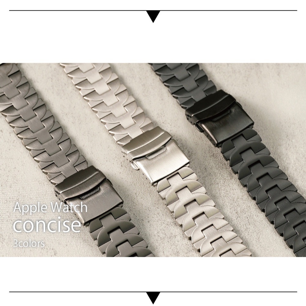 【太空金屬-鈦Ti】沛納海半切圓鈦合金 Apple watch通用錶帶 Ultra S10 S9 S8 S7 SE-細節圖3