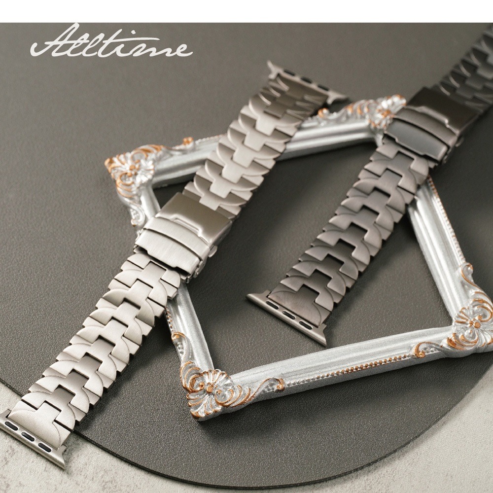 【太空金屬-鈦Ti】沛納海半切圓鈦合金 Apple watch通用錶帶 Ultra S10 S9 S8 S7 SE-細節圖10