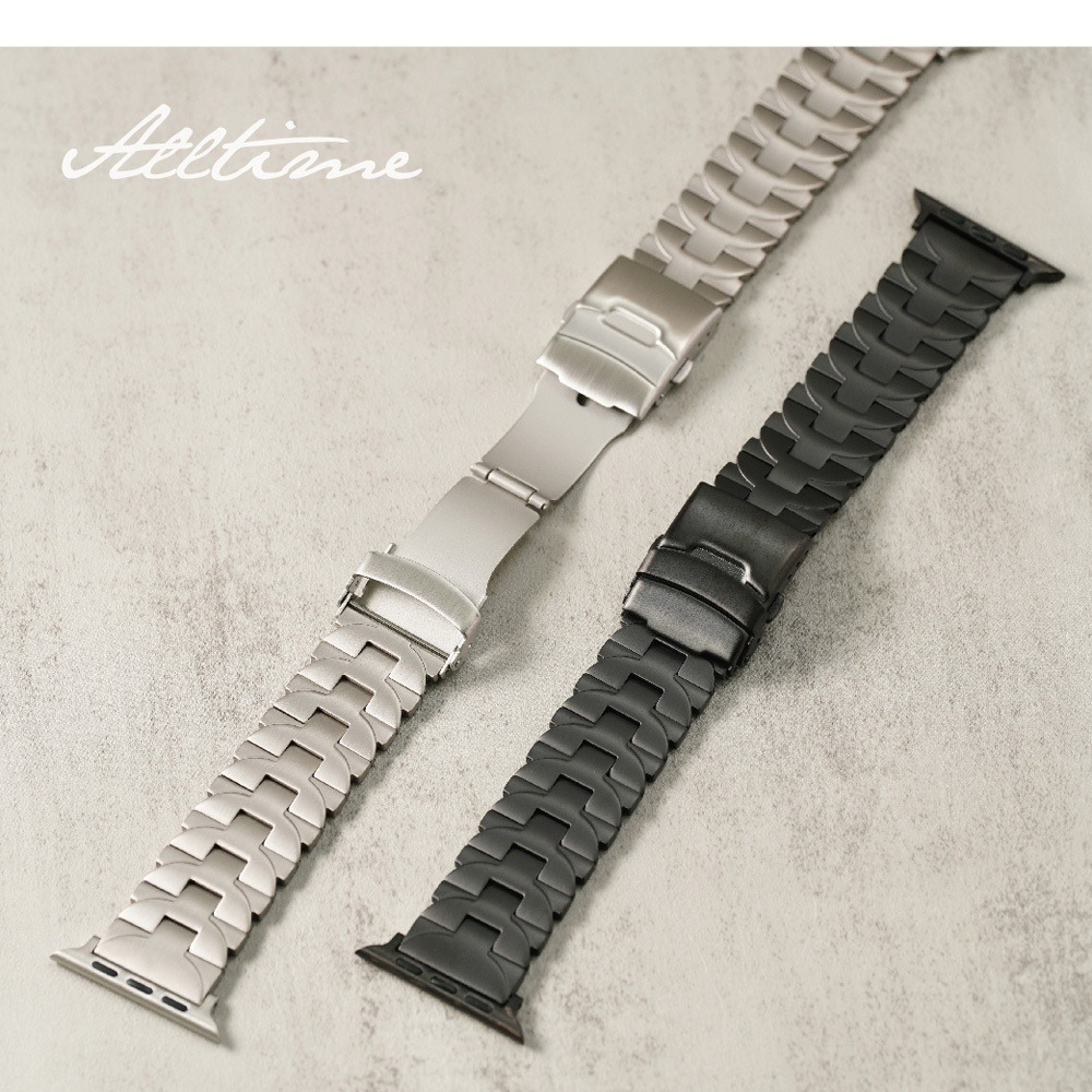 【太空金屬-鈦Ti】沛納海半切圓鈦合金 Apple watch通用錶帶 Ultra S10 S9 S8 S7 SE-細節圖11