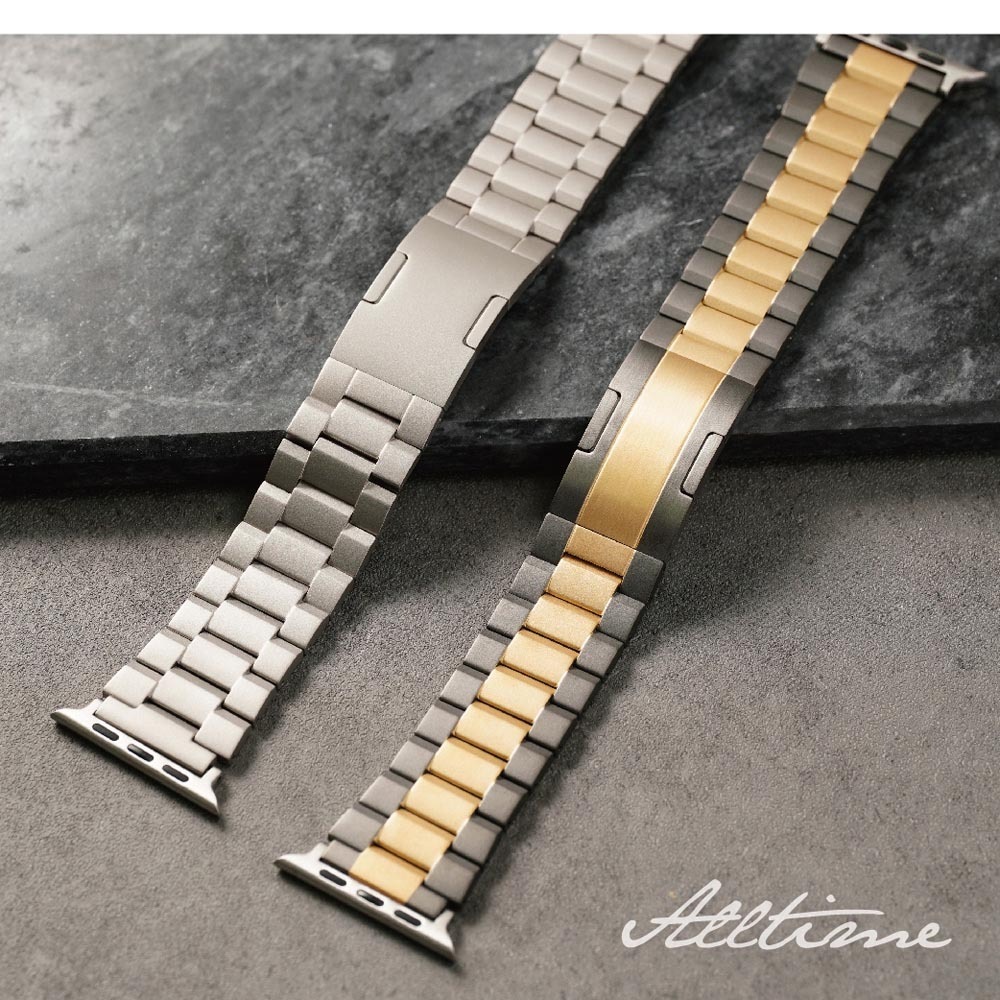 【太空金屬-鈦Ti】切面緞光磨砂鈦合金 Apple watch通用錶帶 Ultra S10 S9 S8 S7 SE-細節圖4