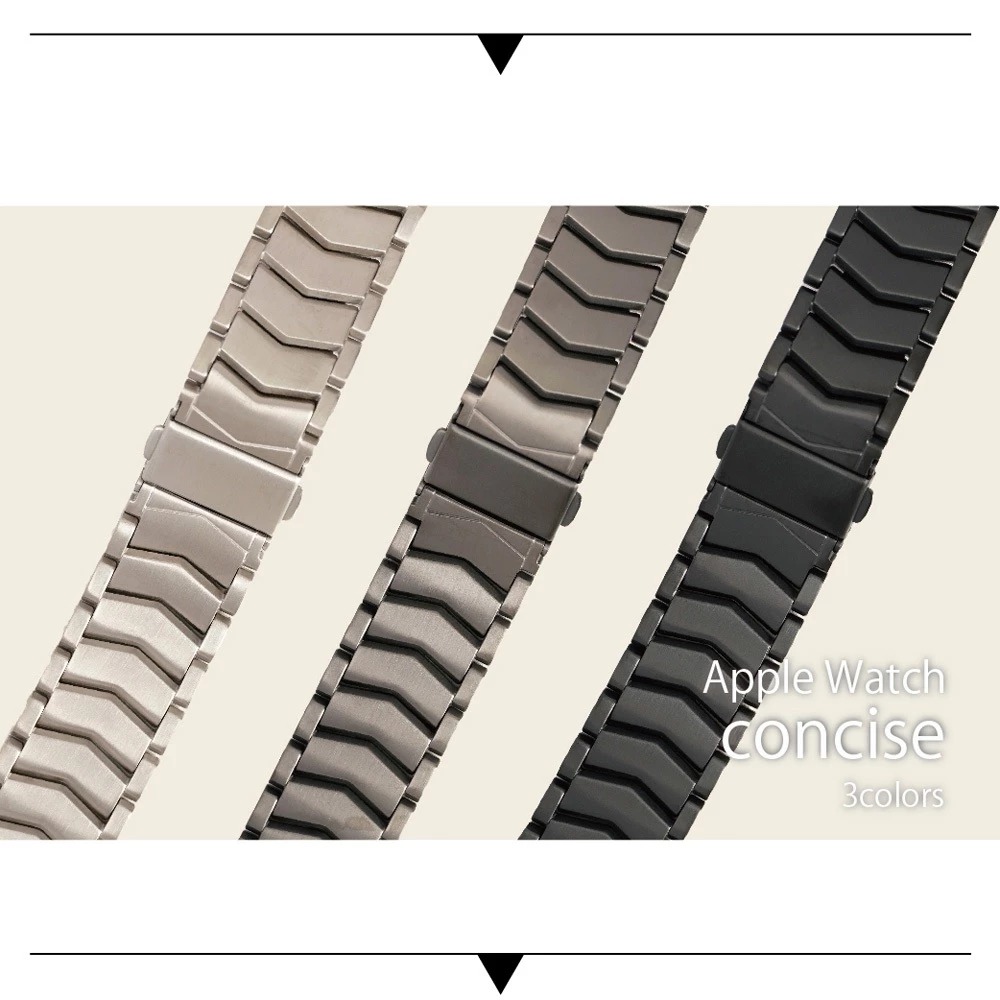 【太空金屬-鈦Ti】超輕量V型鈦合金 Apple watch通用錶帶 Ultra S10 S9 S8 S7 SE-細節圖2