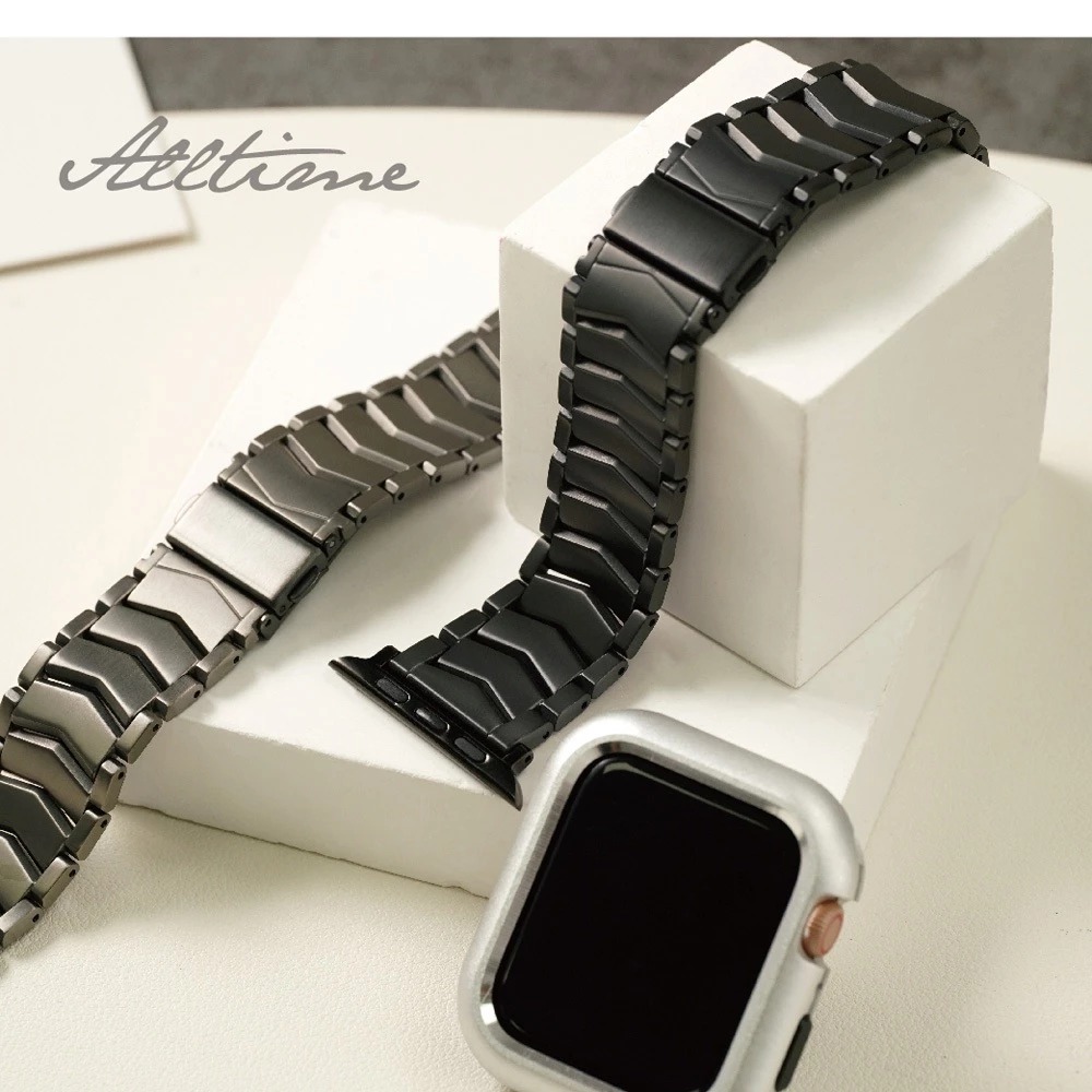 【太空金屬-鈦Ti】超輕量V型鈦合金 Apple watch通用錶帶 Ultra S10 S9 S8 S7 SE-細節圖4