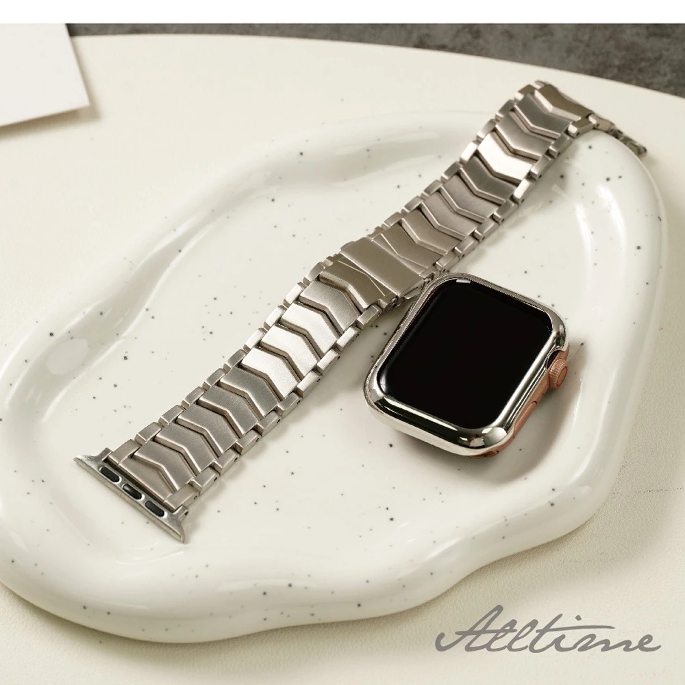 【太空金屬-鈦Ti】超輕量V型鈦合金 Apple watch通用錶帶 Ultra S10 S9 S8 S7 SE-細節圖5