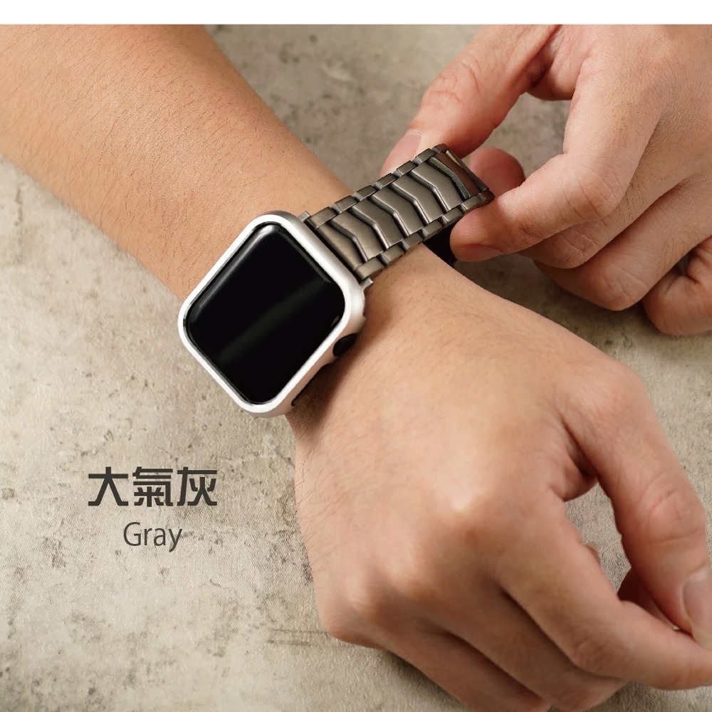 【太空金屬-鈦Ti】超輕量V型鈦合金 Apple watch通用錶帶 Ultra S10 S9 S8 S7 SE-規格圖9