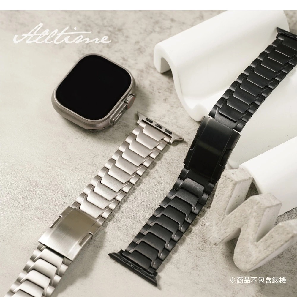 【太空金屬-鈦Ti】流線斜紋經典鈦合金 Apple watch通用錶帶 Ultra S9 S8 S7 S6 S5 SE-細節圖4