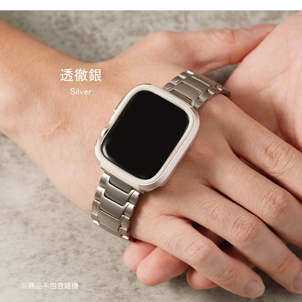 【太空金屬-鈦Ti】流線斜紋經典鈦合金 Apple watch通用錶帶 Ultra S9 S8 S7 S6 S5 SE-細節圖6
