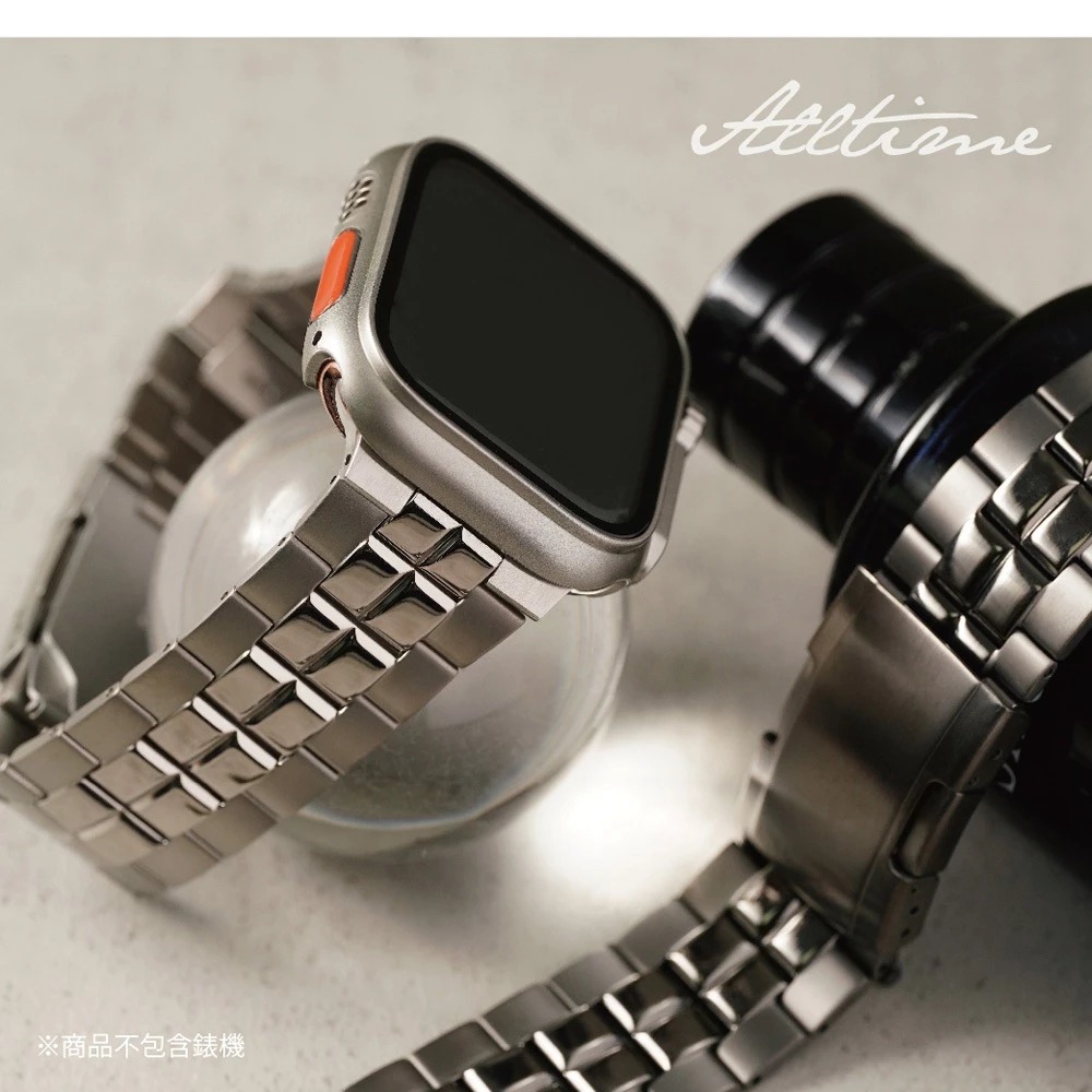 【鈦Ti-新品到港】雙線方塊鈦合金 Apple watch通用錶帶 Ultra S10 S9 S8 S7 SE-細節圖5