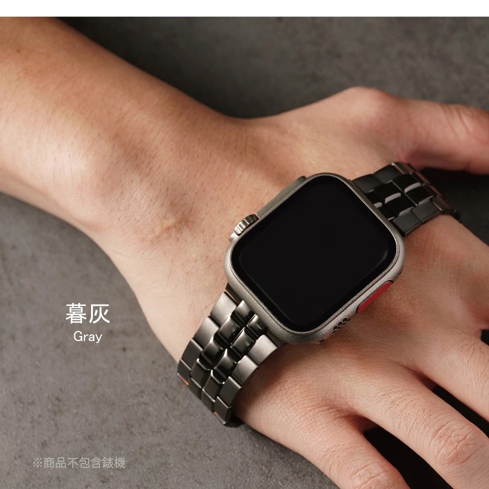 【鈦Ti-新品到港】雙線方塊鈦合金 Apple watch通用錶帶 Ultra S10 S9 S8 S7 SE-細節圖8