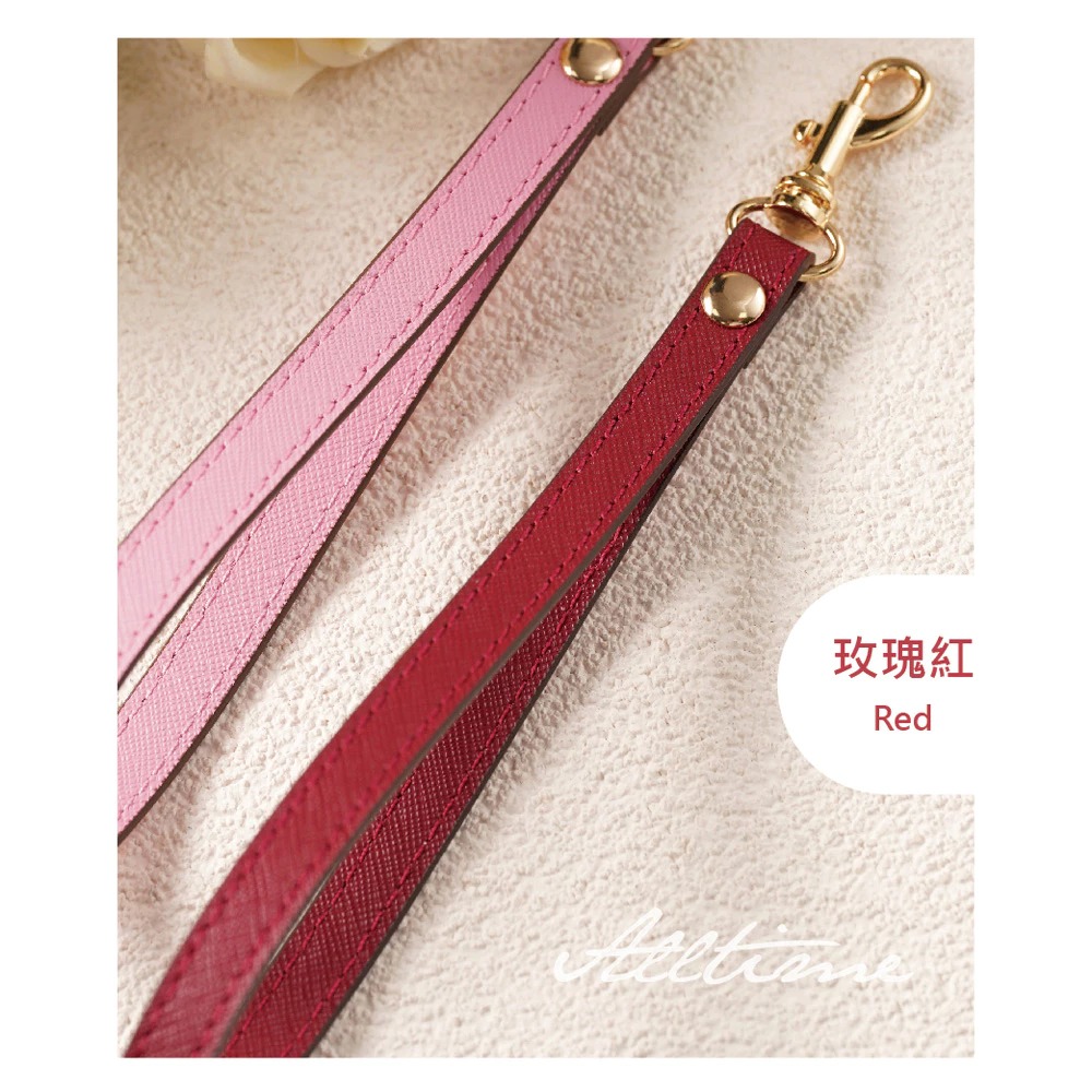 【AllTime】經典十字紋皮革腕帶手機掛繩 (附手機夾片) 手機吊繩 手機腕繩 手機繩 錢包掛繩-細節圖9