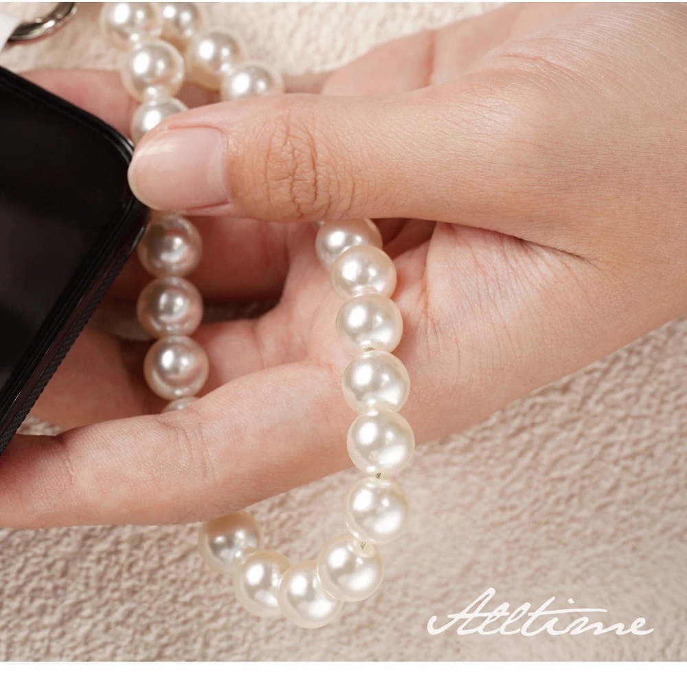 【AllTime】經典簡約珍珠手機掛繩 (附手機夾片) 手機吊繩 手機腕繩 手機繩-細節圖7