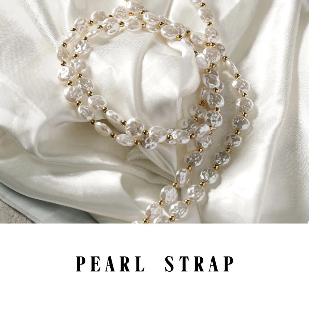 【AllTime】金珠點綴扁貝手機背繩 (附夾片) 手機掛繩 手機吊繩 手機繩 包包背繩 包包提帶-細節圖9