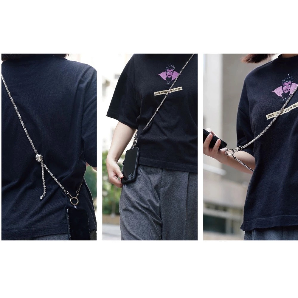 【AllTime】圓球長度調節金屬手機背繩 (附夾片) 手機掛繩 手機吊繩 手機繩-細節圖6