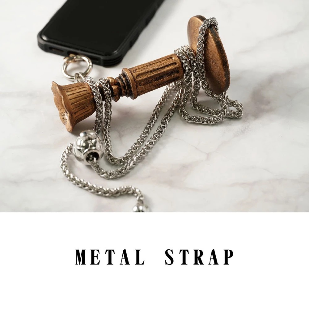 【AllTime】圓球長度調節金屬手機背繩 (附夾片) 手機掛繩 手機吊繩 手機繩-細節圖8