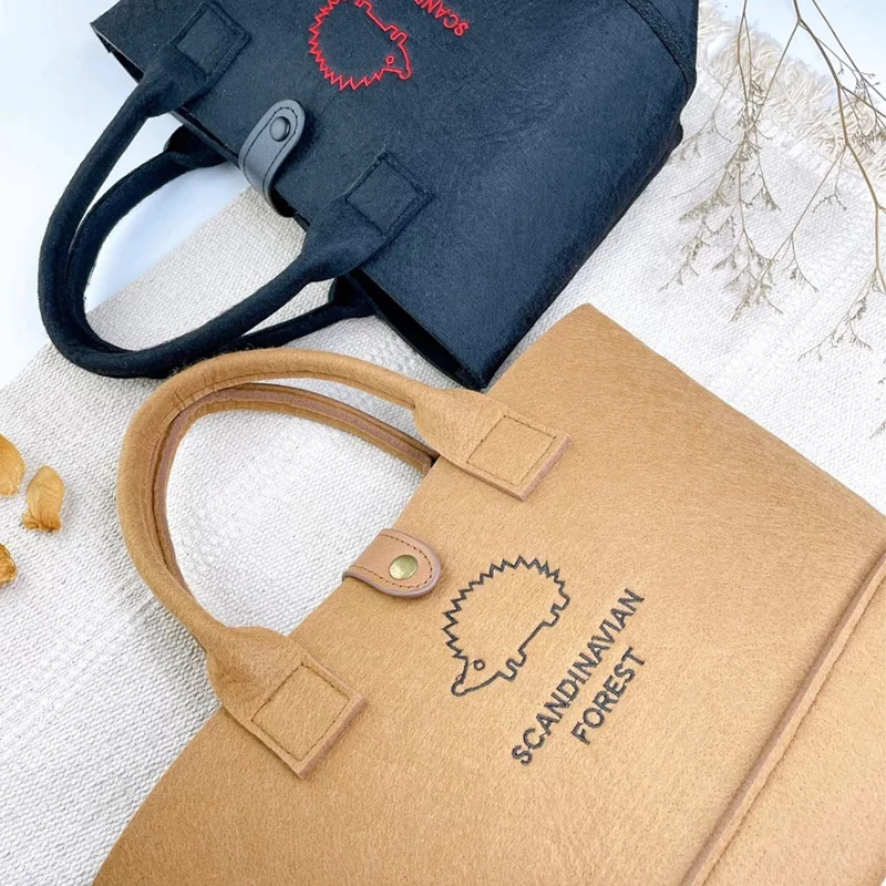 「現貨專區」 北歐小刺蝟 乖刺寶毛氈包 瑞典設計品牌 毛氈包 手提包 手拿包 肩背包 SCANDINAVIAN F-細節圖2