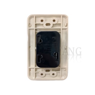 中一電工 JY-1008 T型冷氣插座 110V 聯蓋 T型 冷氣 冷氣插座 牆壁插座 1008 鎖線式 牙色-細節圖2