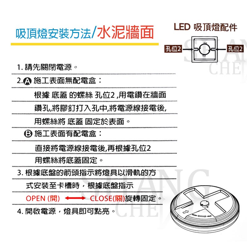 亮博士LED蛋糕吸頂燈 壁燈 日光燈 附發票 有保固 15W 台灣公司貨 陽台 玄關 防水/防塵/防銹/防震/防蚊-細節圖3