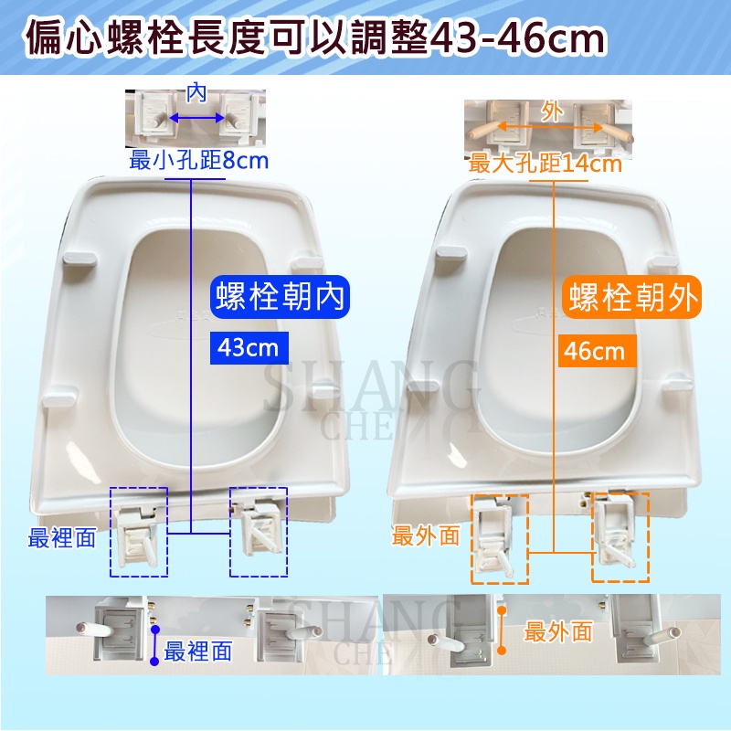 可以超商取貨 台灣製造  寶島牌 下鎖式馬桶蓋 馬桶座 馬桶坐墊 適用各廠牌 方形馬桶蓋 方形通用款馬桶 馬桶蓋 和成型-細節圖5