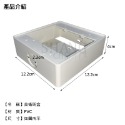 電料專家 尚成百貨 台灣製造 塑膠明盒 美術盒 1P/2P明BOX 便當盒 開關盒 接線盒 塑膠BOX 一/二聯明盒-規格圖4