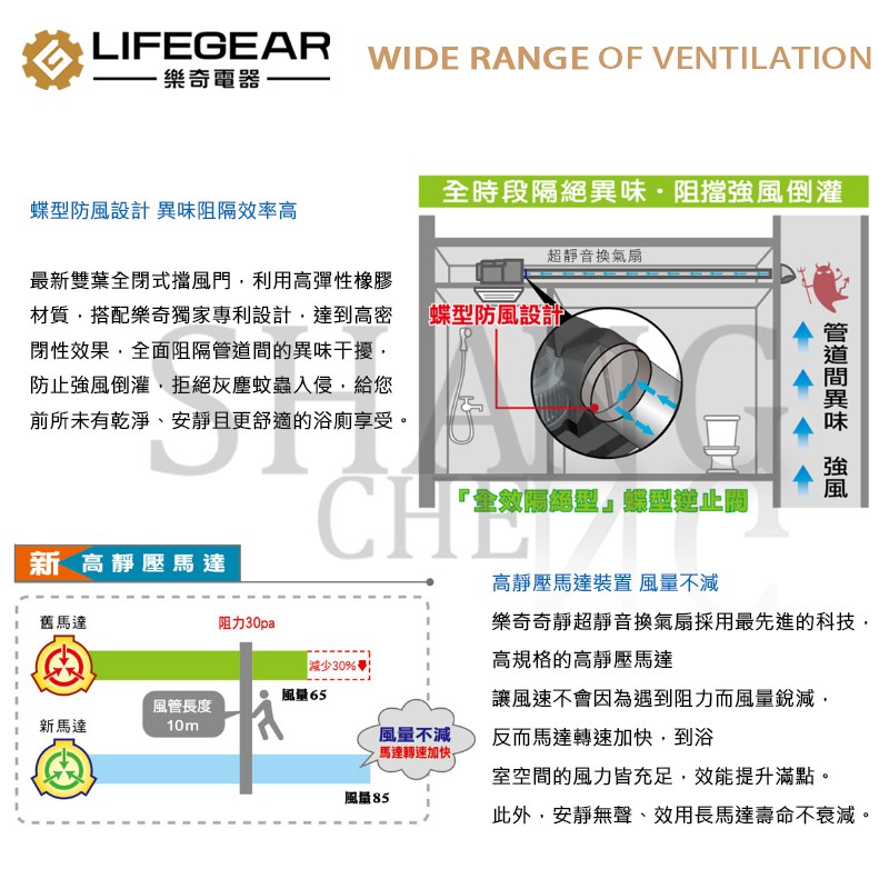 超取免運費附發票 台灣製造 樂奇 三年保固 防臭阻擋專利設計 換氣扇 浴廁排風扇 吸風扇 EV-21G1 EV-21G2-細節圖3