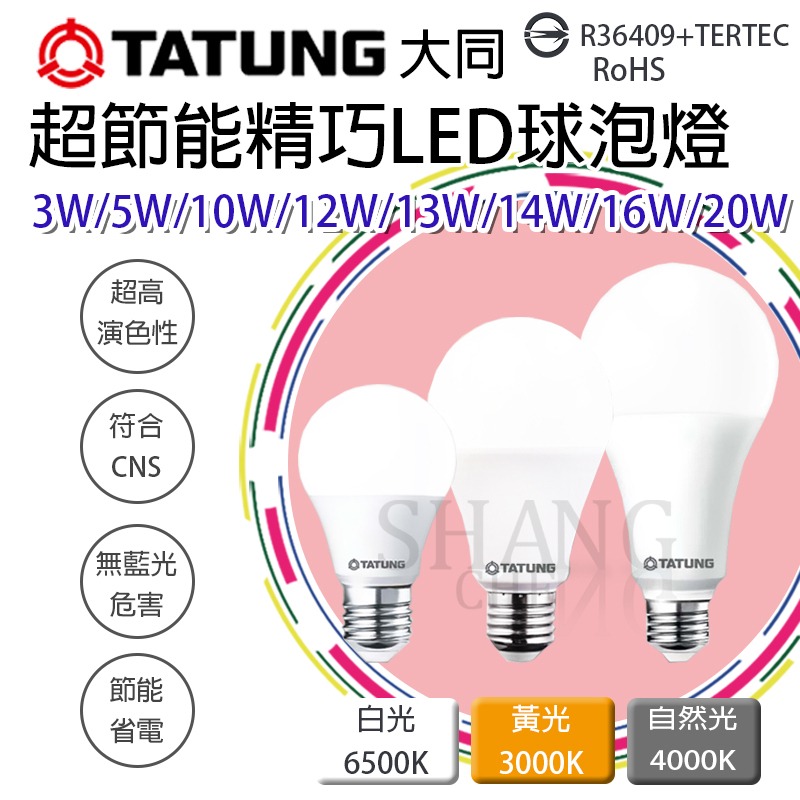 大同LED超節能燈泡 LED 球泡燈 檢驗合格 E27 白光 黃光 超節能精巧燈泡 節能省電 無藍光危害 符合BSMI-細節圖9