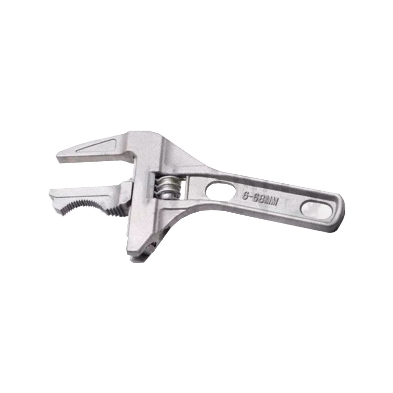 台灣新彎月雙面升級款 大開口衛浴扳手 68mm 鋁合金板手 萬用板手浴室 短柄大開口維修板手 多功能維修板手 大開口扳手-細節圖2