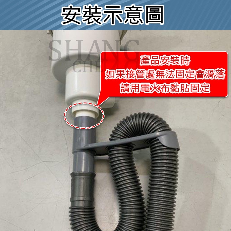 尚成百貨．防蟑排水組3尺 4尺 水槽防蟑排水管 防臭防蟲排水管 塑膠排水管 流理台排水管 提籠接頭 防臭接頭 排水軟管-細節圖2