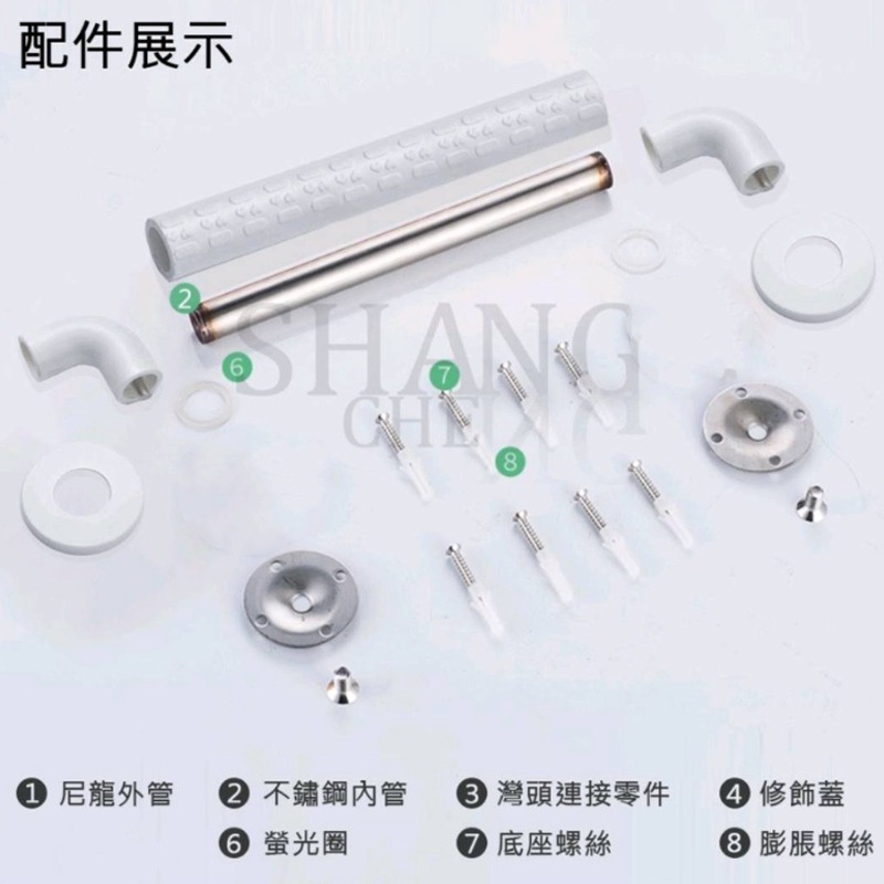 影片開箱 附發票 安全扶手 浴缸扶手 浴室扶手 樓梯扶手防滑扶手 廁所扶手 殘障扶手 一字型扶手 無障礙 【40cm】-細節圖8