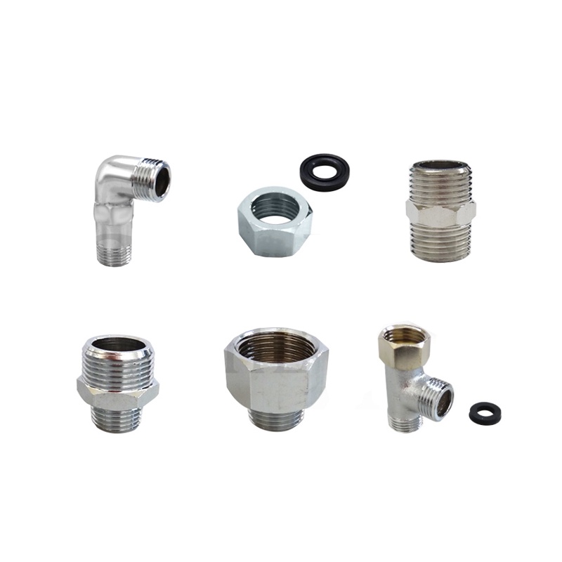 【擴管用另件】銅材質 熱水管明管配件 B1-E1元明管零件專用賣場 螺母 墊片 十字通 軟水三通 彎頭 立布 活動三通-細節圖2