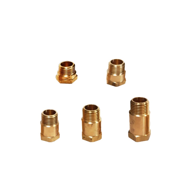4分 四分 2CM~5CM 銅內外牙接頭 銅接頭 延伸接頭 內外牙S 銅色 二通 卜申 牆壁 明管 直通 加長轉接-細節圖2
