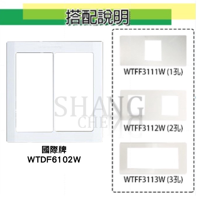 尚成百貨．Panasonic 國際牌 WTDF6102W 開關用蓋板 二連用-細節圖2