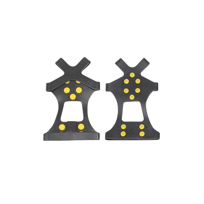 高強度10齒冰爪 防滑雪地 滑雪 多用 攀冰鞋套 出國輕便攜帶 戶外攀岩 釘鞋套 鞋套 升級十齒-細節圖2