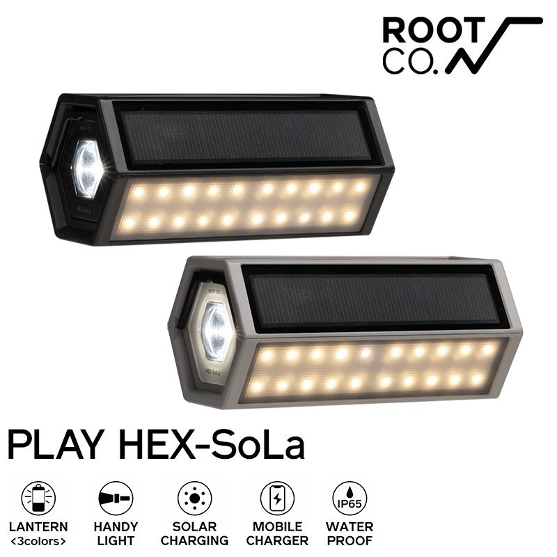 戶外露營燈｜日本 ROOT CO. HEX-SoLa ver.2 手電筒/太陽能充電/行動電源/IP65防水防塵 喵之隅-細節圖8