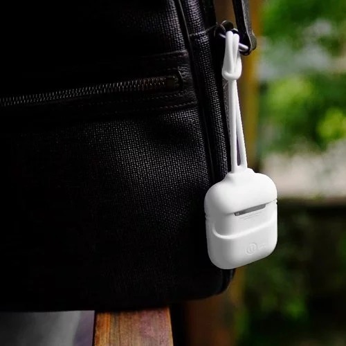 AirPods 1/2 代｜LeadTrend Apple 蘋果藍芽耳機 矽膠保護套+吊掛繩+頸掛繩 LT 喵之隅-細節圖3