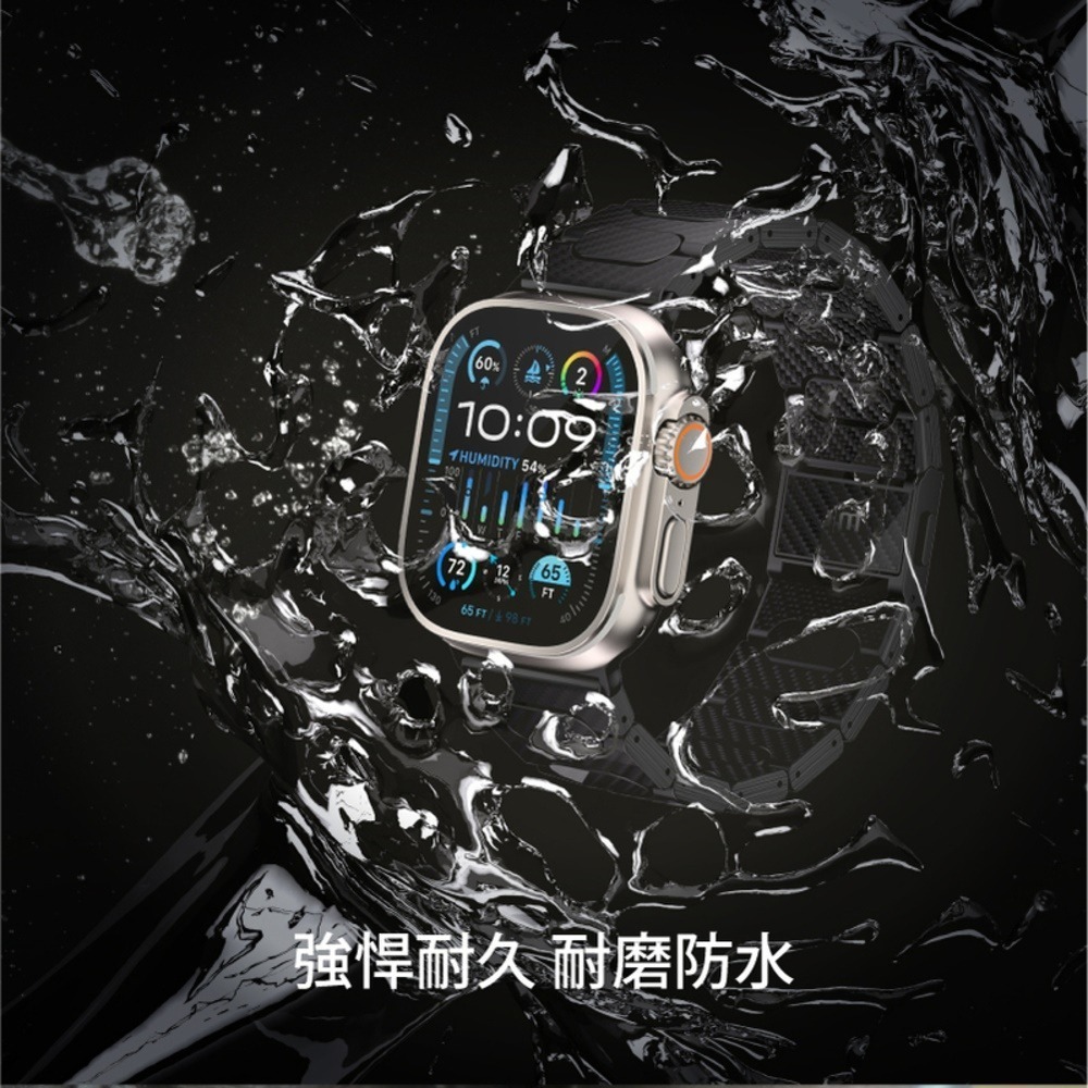 Apple Watch 錶帶｜42/44/45/49mm｜Just Mobile 1K 碳纖維 磁扣式 JM 喵之隅-細節圖6