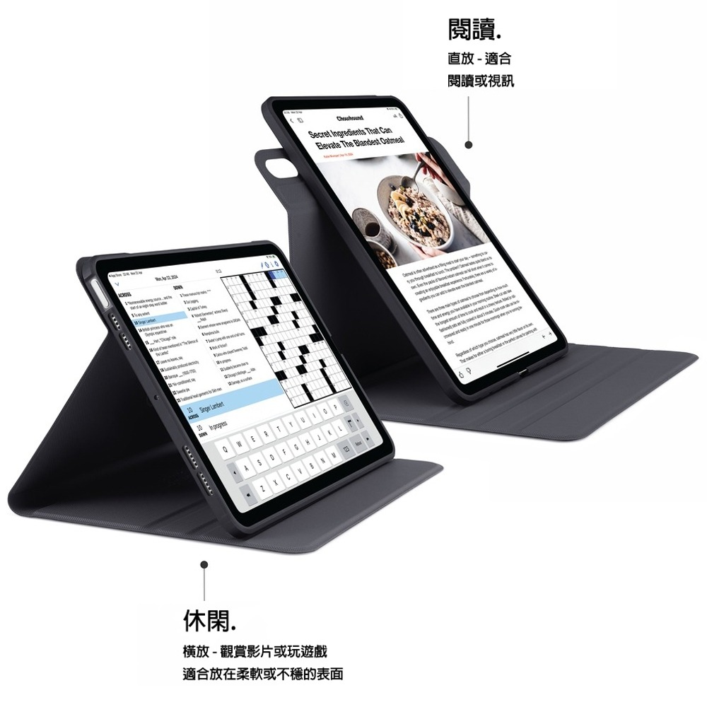 2024 iPad Air 11 M2、Air 10.9 (4/5代) 可旋轉✘沒筆槽｜Pipetto 側翻皮套 喵之隅-細節圖7