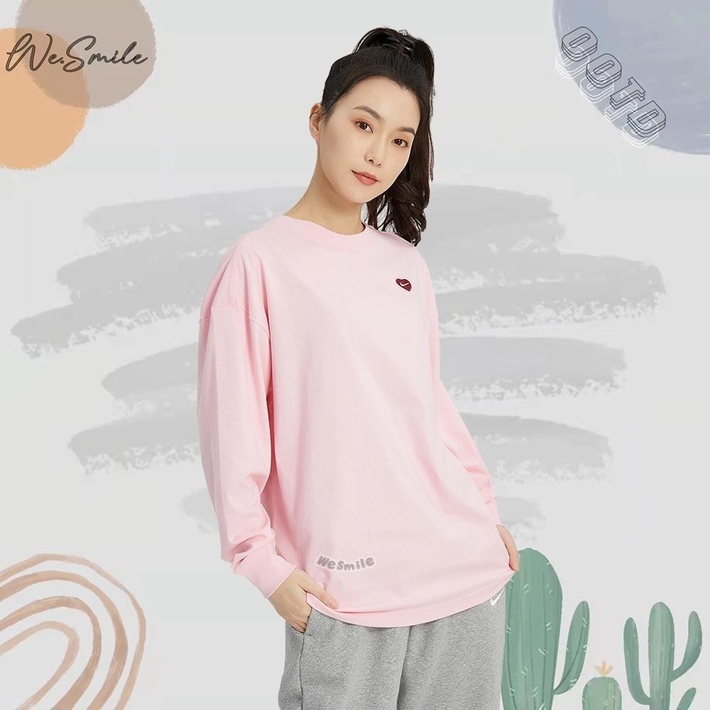 WS🙂 女款 刺繡 NIKE NSW TEE NIKE長袖 長T 薄長T NIKE上衣 FD9933 粉色 白色 長袖-細節圖2