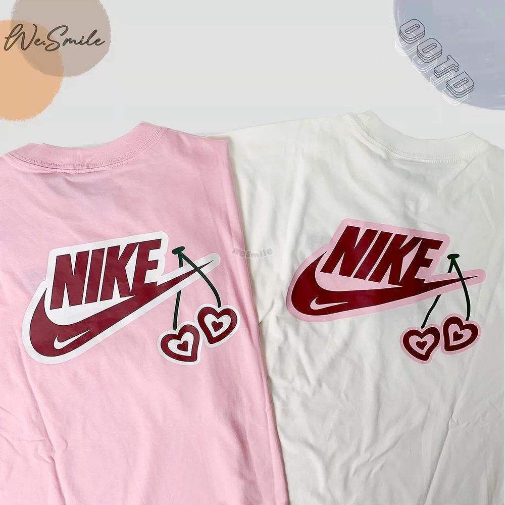 WS🙂 女款 刺繡 NIKE NSW TEE NIKE長袖 長T 薄長T NIKE上衣 FD9933 粉色 白色 長袖-細節圖4