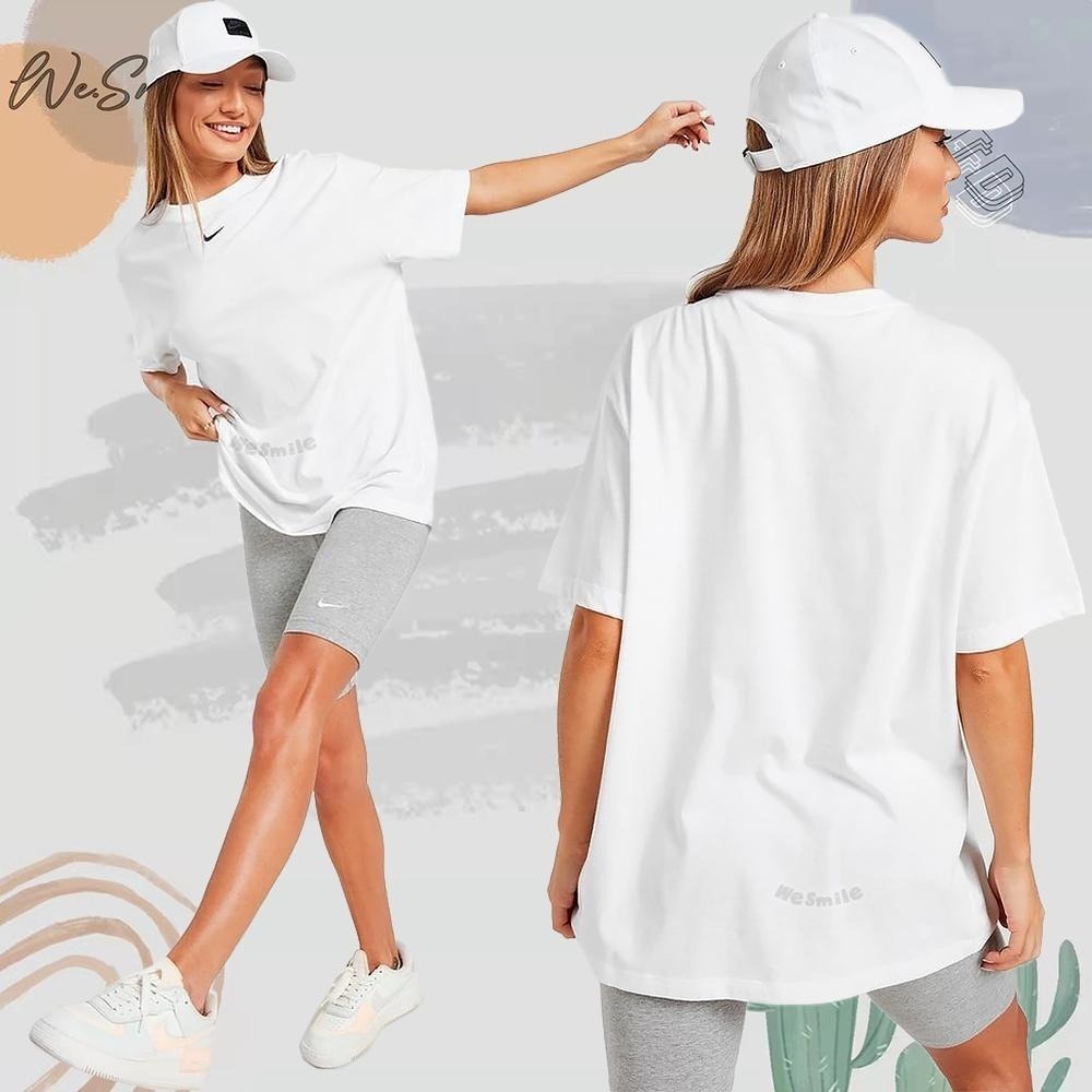 WS🙂 女款 刺繡 NIKE OVERSIZED TEE 落肩T 男友T DX7911 NIKE短T 短袖 短T 上衣-細節圖2
