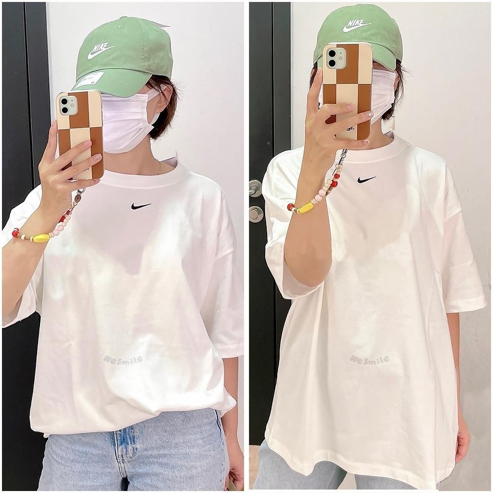 WS🙂 女款 刺繡 NIKE OVERSIZED TEE 落肩T 男友T DX7911 NIKE短T 短袖 短T 上衣-細節圖4