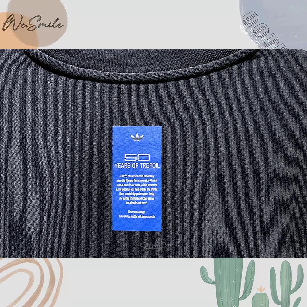 WS🙂 男女款 ADIDAS 車縫 三葉草 短T HY4686 HY4685 三葉草短T ADIDAS短T 短袖 上衣-細節圖8