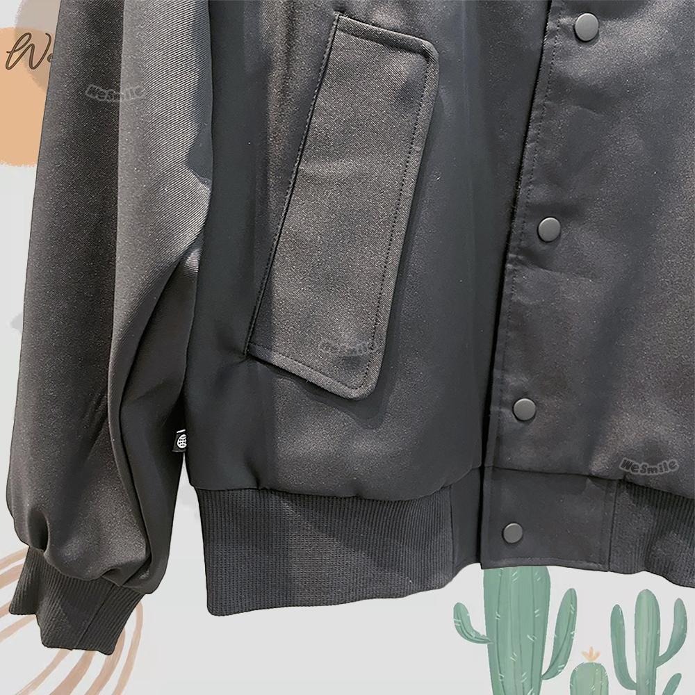 WS 男女款 刺繡 ADIDAS JKT 三葉草 夾克 外套 棒球外套 愛迪達 風行外套 IK8663 情侶外套 情侶衣-細節圖8